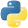 Python programming language logo